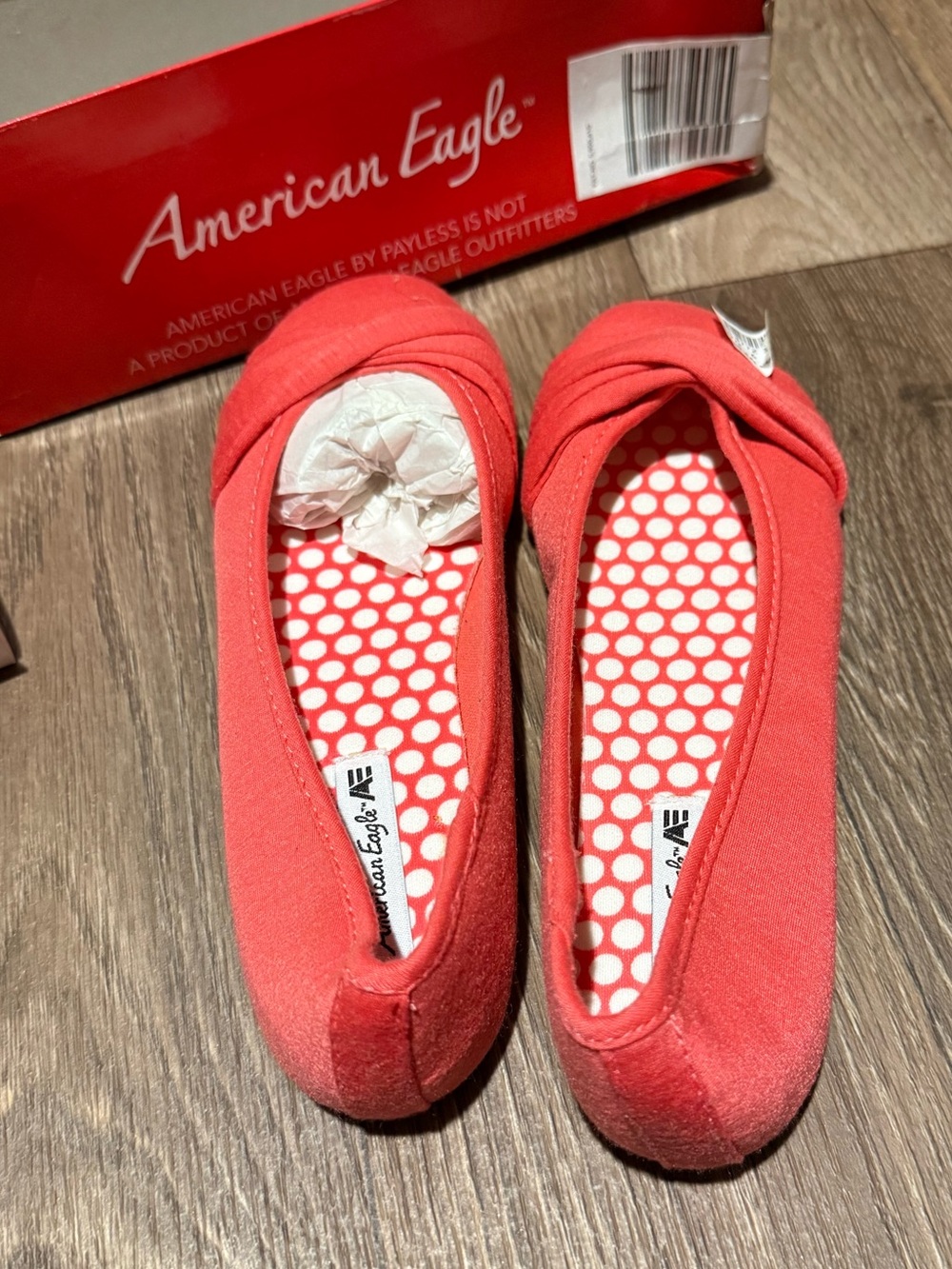 American Eagle Outfitters Coral Knot Ballet Flats